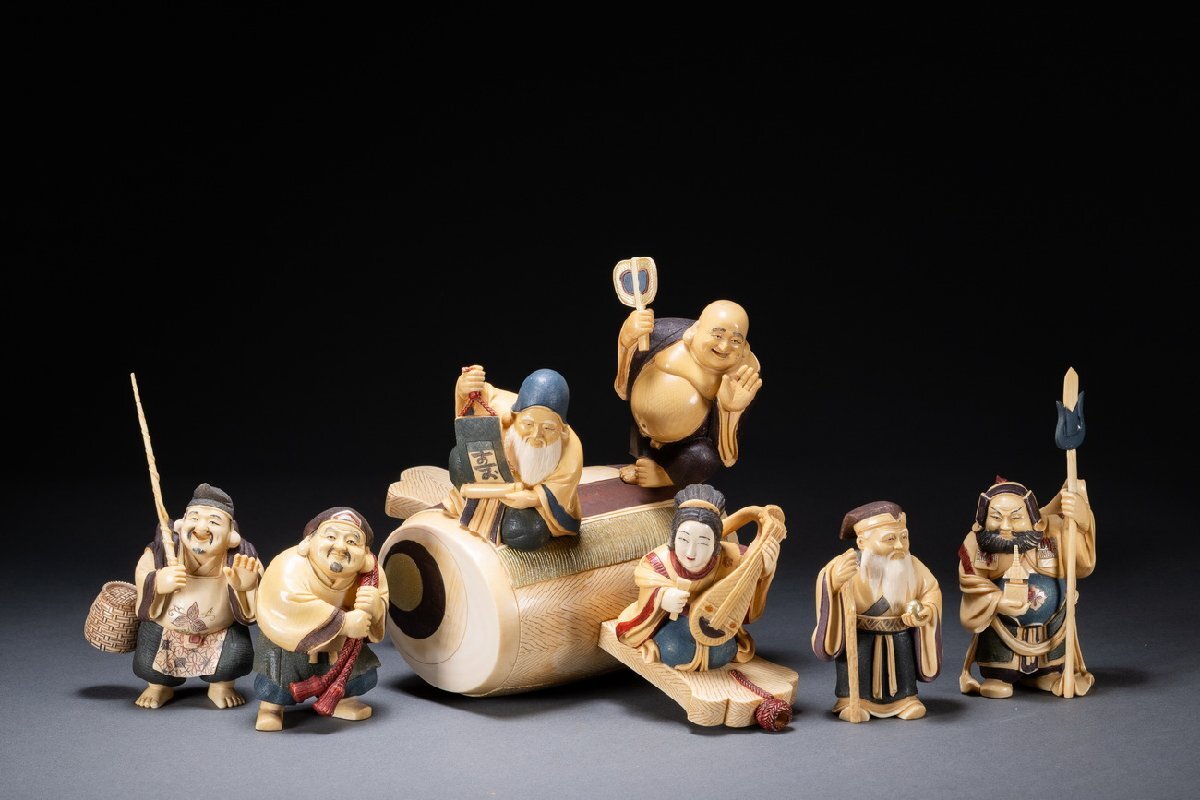 古董品‼️七福神 フィギュア 7体セット 七福神 フィギュア 7体セット