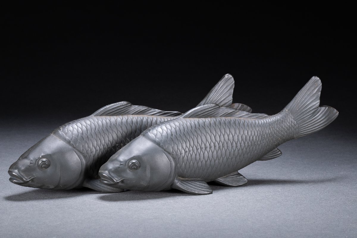 値段交渉可能！鯉置物(善祐) 2025年最新】Yahoo!オークション -鯉 置物(金属工芸)の中古品