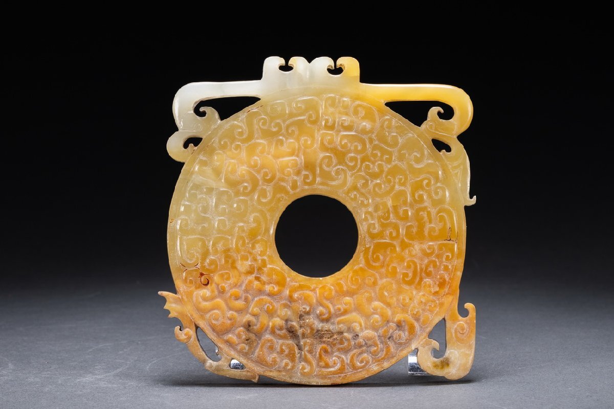 中国清時代 玉製置き物　お守り　縁起物※激安骨董品 DE1566D3-3 中国清時代 玉製置き物 お守り 縁起物※激安骨董品 DE1566D3-3