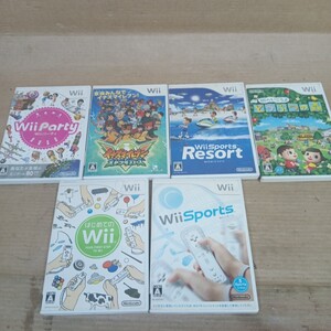 R Wii ソフトまとめ6本セット はじめてのWii/街へいこうよどうぶつの森/イナズマイレブン ストライカーズ/Wiiパーティ/その他 (13)