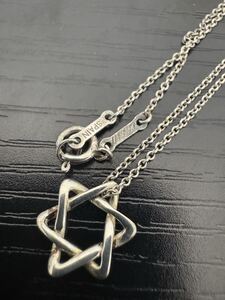 090385★ Tiffany&Co./ティファニー★ネックレス★アクセサリー★エルサペレッティ★スター オブ ダビデ★六芒星★SV925★シルバー★中古