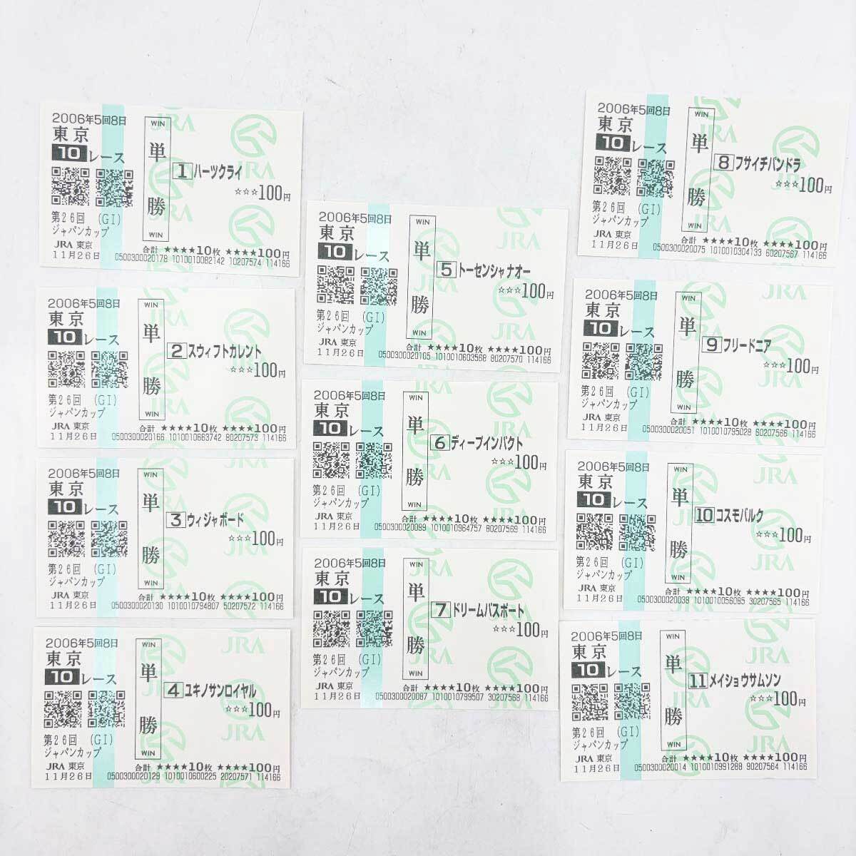 ディープインパクト国内全レース現地単勝馬券 Yahoo!オークション -「ディープインパクト 馬券」の落札相場