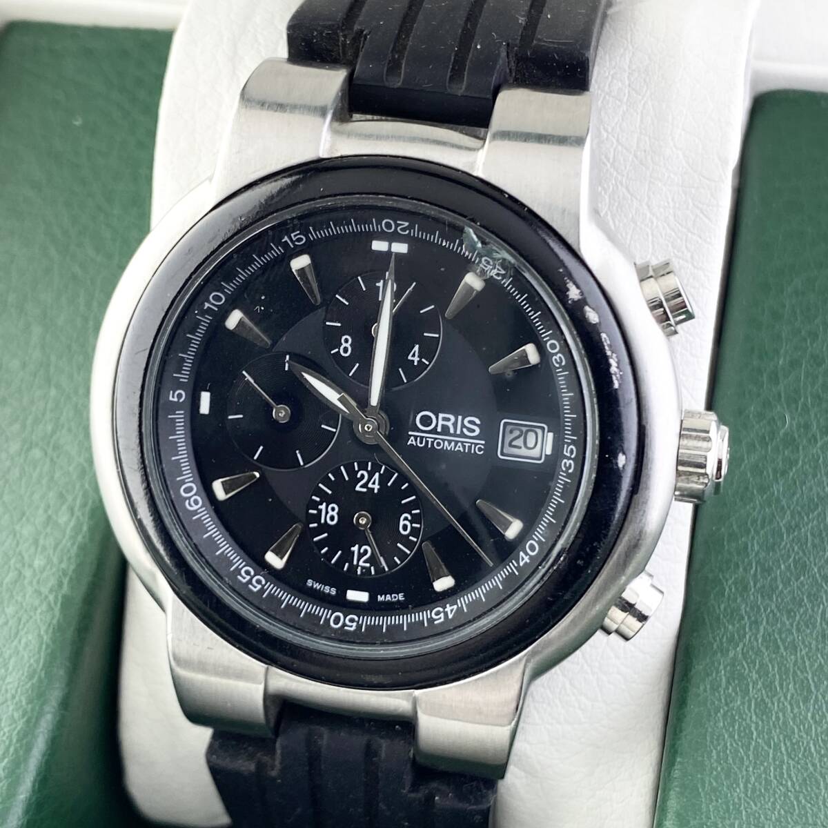 【ジャンク】ORIS 自動巻きクロノグラフ 腕時計メンズウォッチ 楽天市場】クロノグラフ（ブランドオリス）（メンズ腕時計