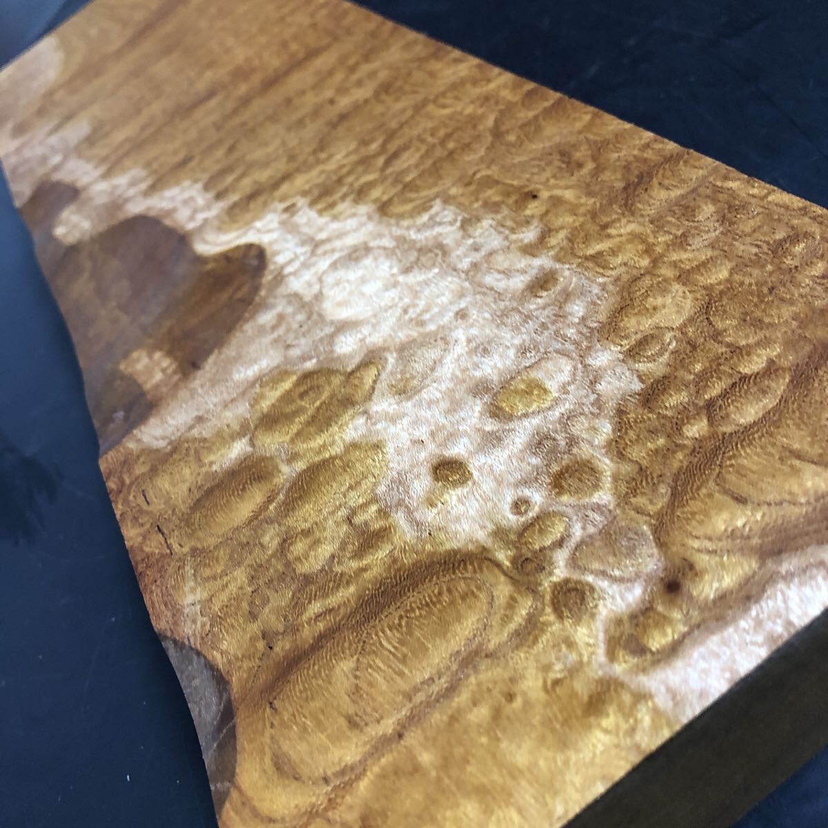 無垢材 指物師 アンティーク玉杢蓋物 吹物 篳篥 ケース・袋 篳篥扇型ケース ホワイトシカモア材【限定