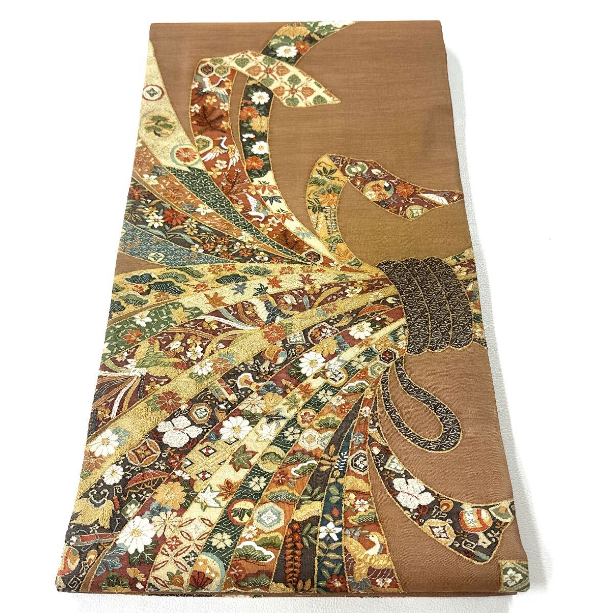 【明綴】正絹　綴れ帯　姫柄　袋帯 楽天市場】明綴 帯の通販