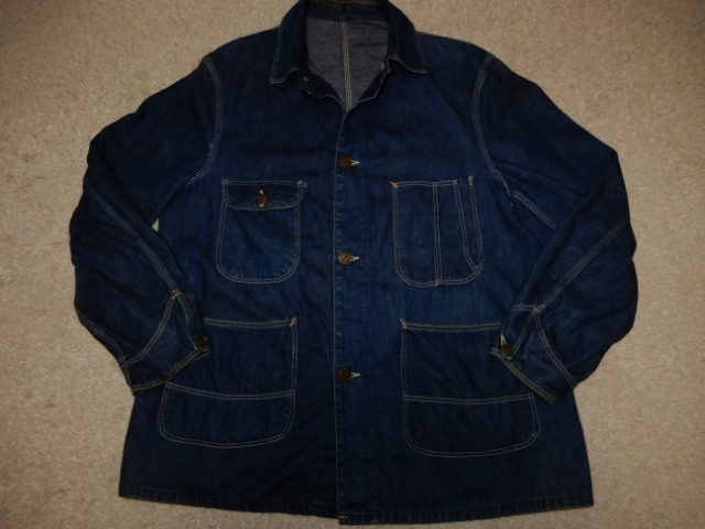 W8R デニムカバーオールジャケット 大戦モデル 濃紺 美品 W8R デニムカバーオールジャケット 大戦モデル 濃紺 美品 W8R