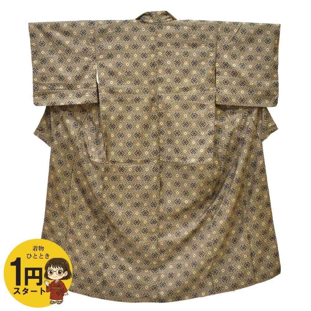 9421☆送料込み❣️正絹 アンティーク大島紬 龍郷など 4枚 まとめ売り❣️ 正絹 龍郷 本場大島紬 着物（987） - メルカリ