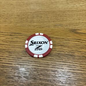 スリクソン ゴルフボールマーカー Z-STARモデル レッド×ブラック×ホワイト コース未使用品 送料込 SRIXON