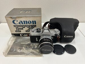 【R27507】Canon キヤノン FX 一眼レフ フィルムカメラ 50mm 1:1.8 動作未確認 ジャンク品