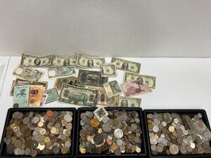 【M98415】現状品 外国銭おまとめ! 中華人民共和国 韓国 シンガポール アメリカ 台湾 オーストリアなど 紙幣コイン大量★