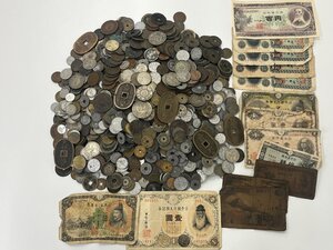 【Z87467】古銭大量!!5000gオーバー!寛永通宝、天保通宝、旭竜、外貨、紙幣など 経年保管品