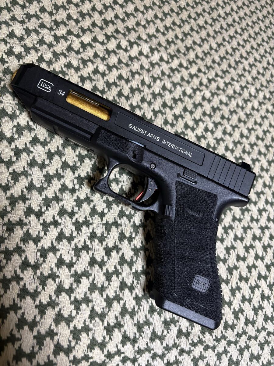 【中古】GLOCK グロック34 ガスガン 東京マルイ] グロック34 ガスブローバック セミカスタム ドット