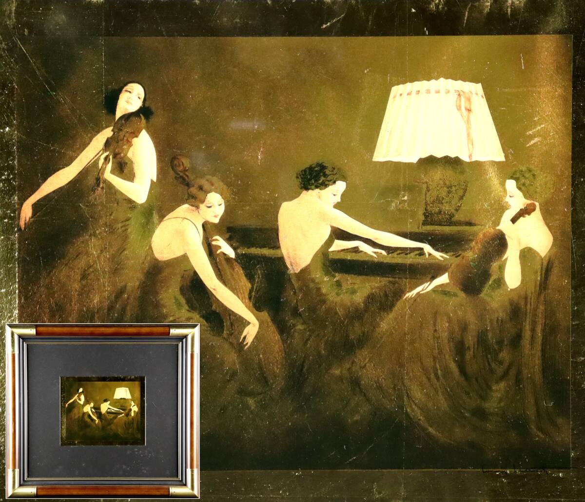 ルイ・イカール、カクテル、希少限定額装用画集より、新品高級額装付 Yahoo!オークション - ルイ・イカール カクテル 希少限定額装用