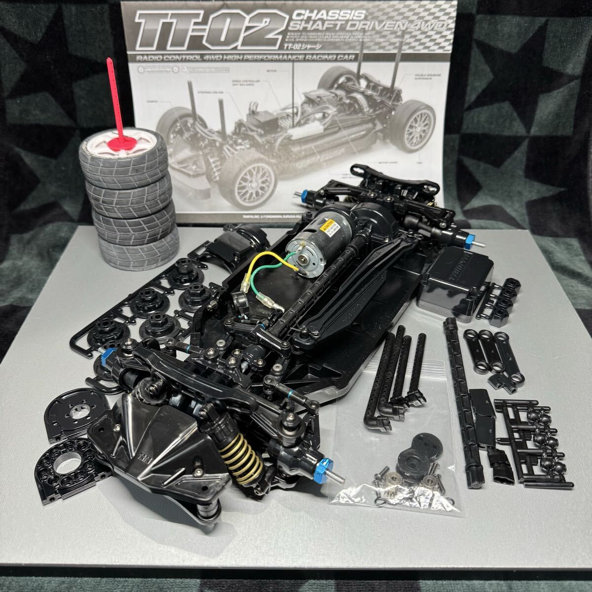 TAMIYA TT-02 組立済みカスタムシャーシ　未走行品 タミヤ 1/10RC TT-02Rシャーシキット 47326 | 福山ラジコン