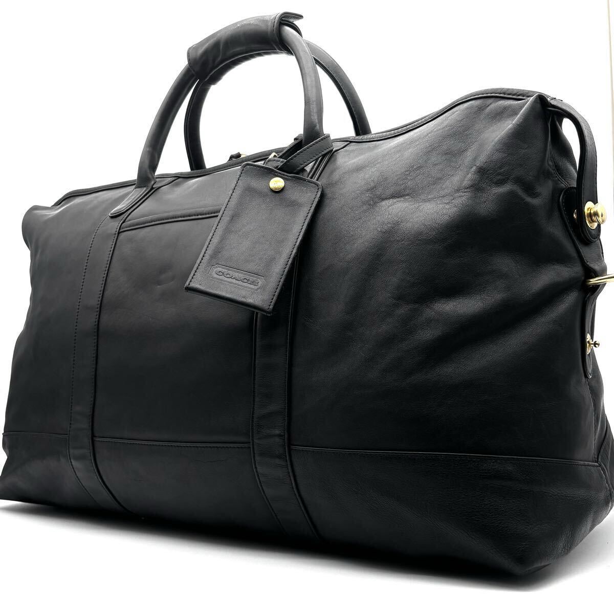 【美品】オールドコーチ ボストンバッグ オールレザー 黒 大容量 ショルダー Yahoo!オークション -「オールドコーチ ボストン」の落札相場・落札価格