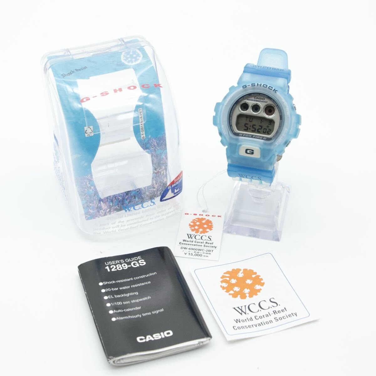 美品 稼働品 カシオ Gショック メンズ腕時計 W.C.C.S サンゴ礁保護協会 美品 稼働品 カシオ Gショック メンズ腕時計 W.C.C.S サンゴ礁