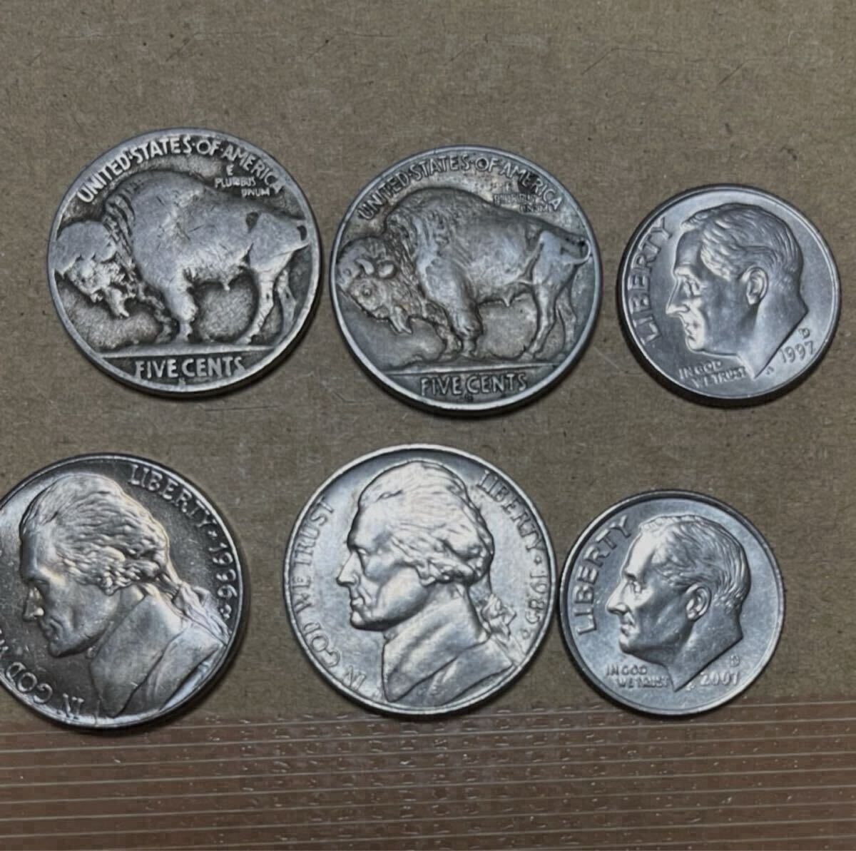 アメリカ リバティ 硬貨 6枚セット アメリカ合衆国】リバティコイン 1974年アイゼンハワイをはじめ