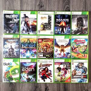 Microsoft Xbox 360 Games Lot Of 15 COD, Battlefield, Mass Effect, Kameo, Batman 海外 即決