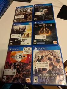 Ps4 RPG Lot! Elden Ring Dying Light Days Gone 13 Sentinels Clover Playstation 4 海外 即決