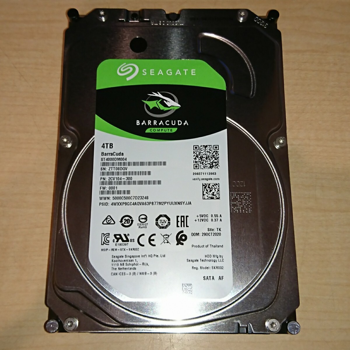 未使用 SEAGATE BarraCuda 4TB ST4000DM004 Amazon.com: Seagate BarraCuda 4TB Internal Hard Drive HDD