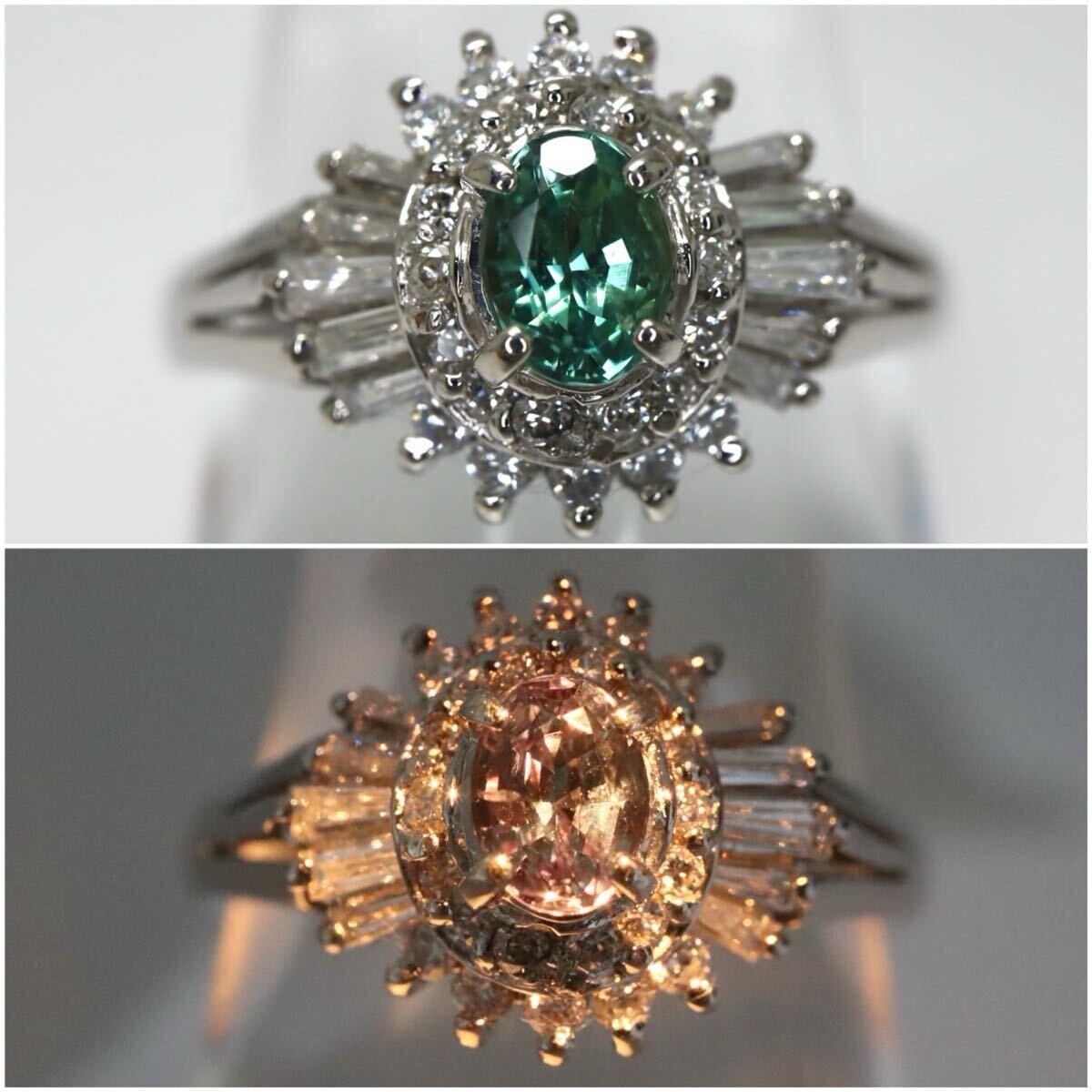 Pt900 天然アレキサンドライト　リング　最終価格　→更に値下げ Yahoo!オークション -「pt900アレキサンドライトリング」の落札相場