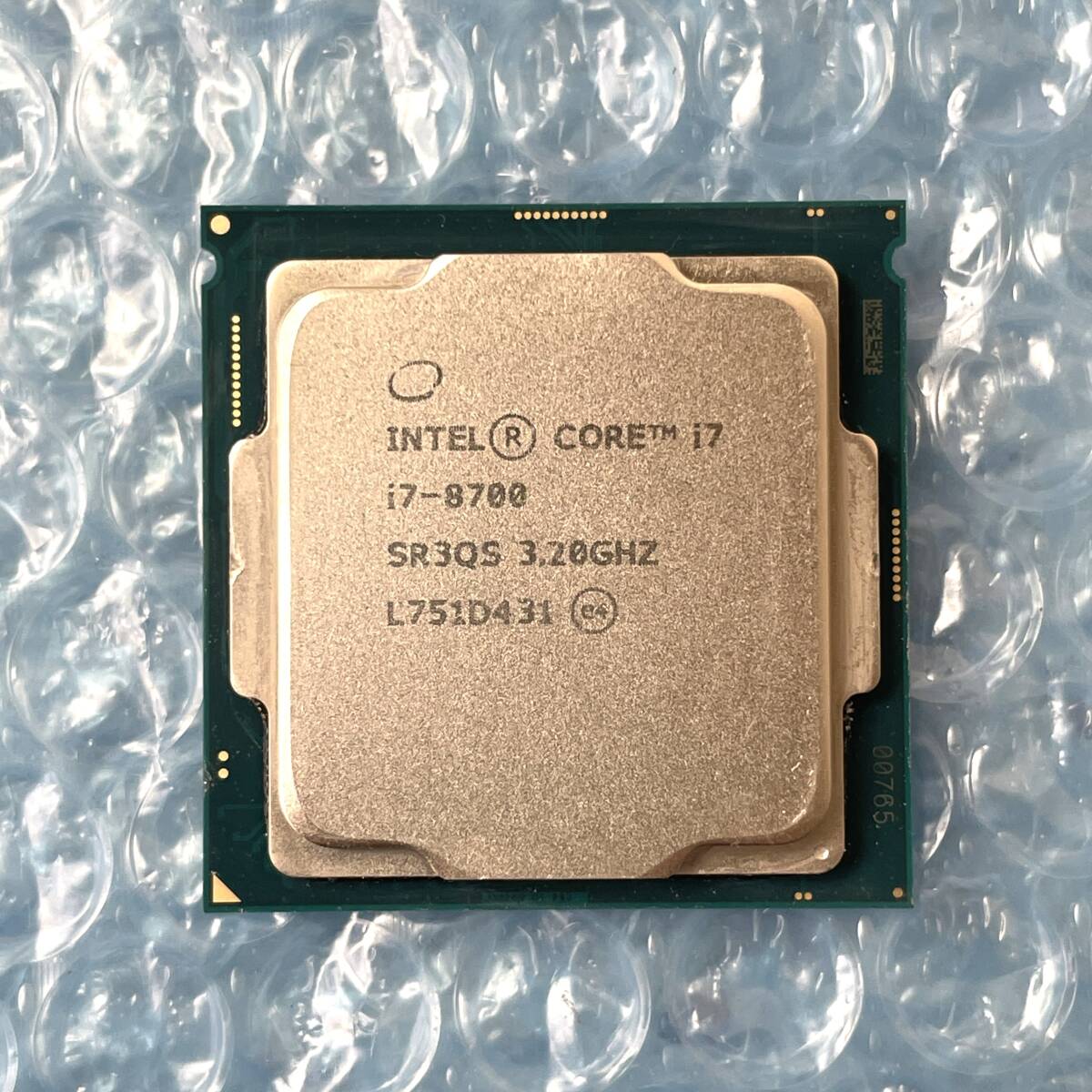 CPU　Intel Core i7-8700　正常動作品　② Intel Core i7-8700 Processor (3.2 GHz, 6 Cores, LGA 1151