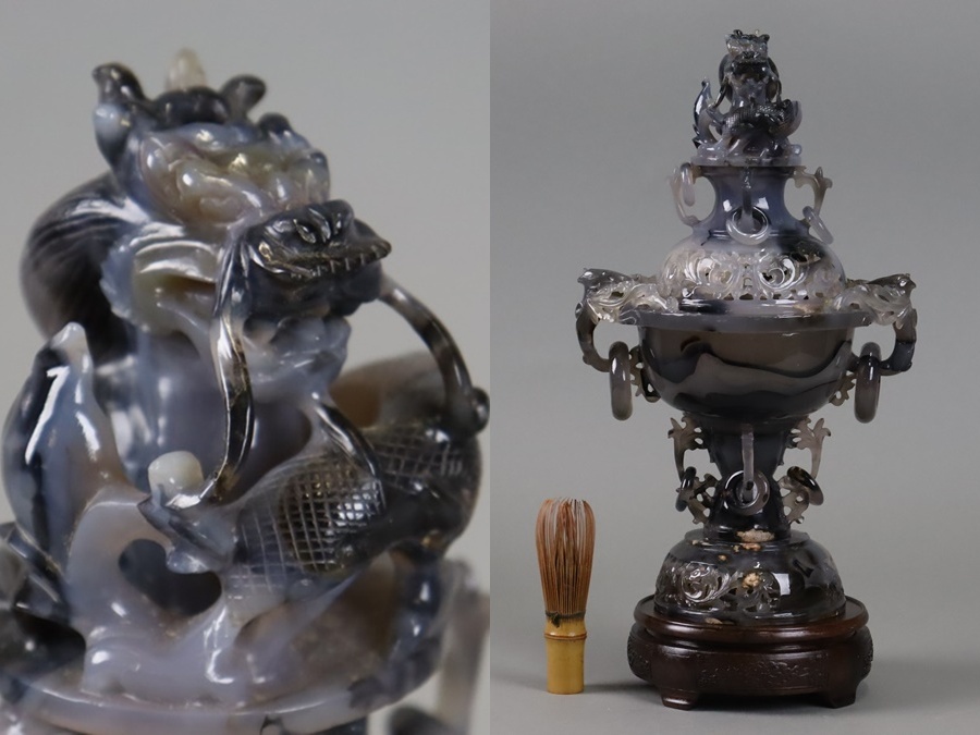 中国 古い 玉石 香炉 瑪瑙 台 Yahoo!オークション -「瑪瑙 香炉」の落札相場・落札価格