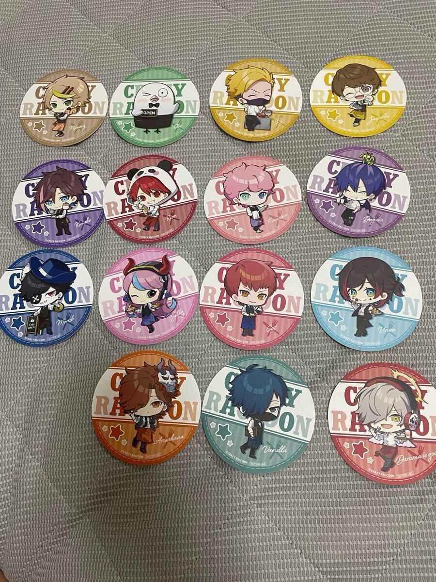 Crazy Raccoon vanilla 缶バッジ　GIGO限定 Crazy Raccoon vanilla 缶バッジ GIGO限定 Crazy Raccoon