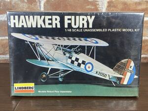 ♪♪未組立 リンドバーグ 1/48 ホーカーフューリー イギリス複葉機 定形外発送♪♪