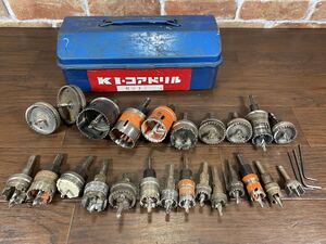 ♪♪ホールソー 中古 画像にある物 まとめ品 工具箱付き♪♪