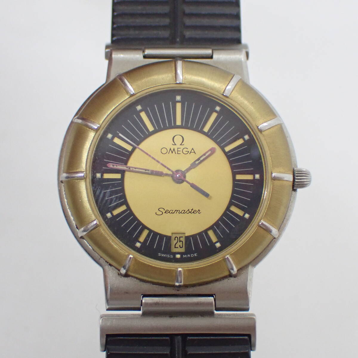 【ジャンク・不動品・リューズ不良】 オメガ 時計 OMEGA - 【ジャンク】アンティークオメガ デビル クォーツ 不