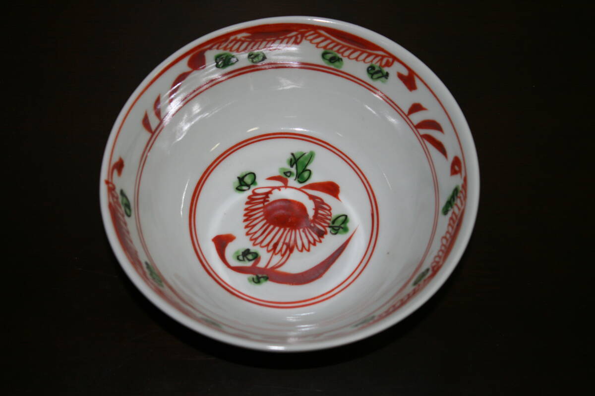 未使用 呉須赤絵輪花 菓子鉢 花鳥図 京 晴香在銘 茶道具 菓子器 未使用 呉須赤絵輪花 菓子鉢 花鳥図 京 晴香在銘 茶道具 菓子