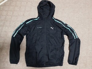 ★PUMA プーマ メルセデスAMGペトロナスF1 ライトジャケット パーカー 送230円 サイズUS-S USED◆