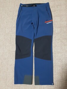◆モンベル Mont-bll ロッシュパンツ 防風 保温 ストレッチ 吸汗即乾 CLIMAPRO 1105553 USED◆