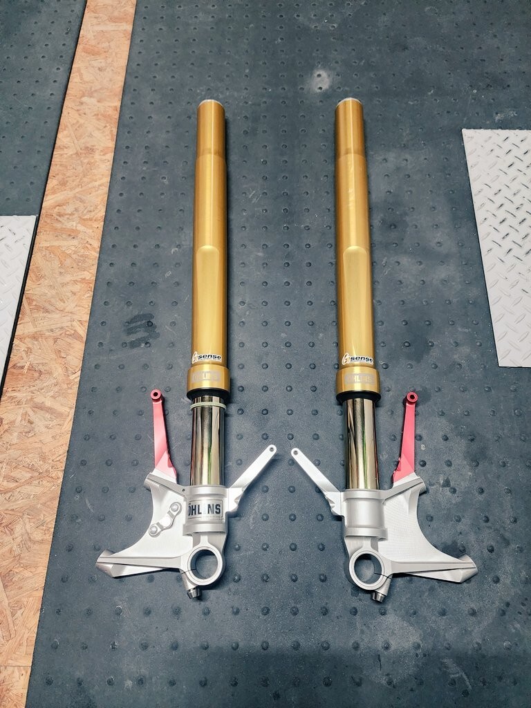 zx14rオーリンズフロントフォーク ZZ-R1400／ZX-14R用OHLINS FGRT207フォークSET UP！ ｜ OHLINS