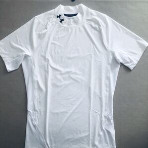 送料無料◆新品◆アンダーアーマー UA コンプレッション ショートスリーブ モック シャツ◆(4XL)◆1372586-100◆UNDER ARMOUR・ヒートギア
