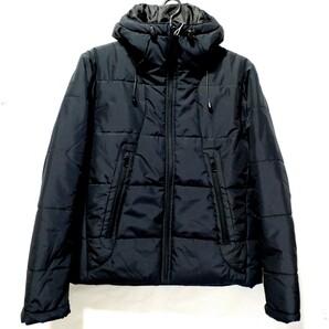 特価/未使用【サイズ=XL(LL)】ノーブランド/メンズ/フード付き/ボリューム中綿/パディング/ジャケット/胸囲=104~112cm/midnight.navy