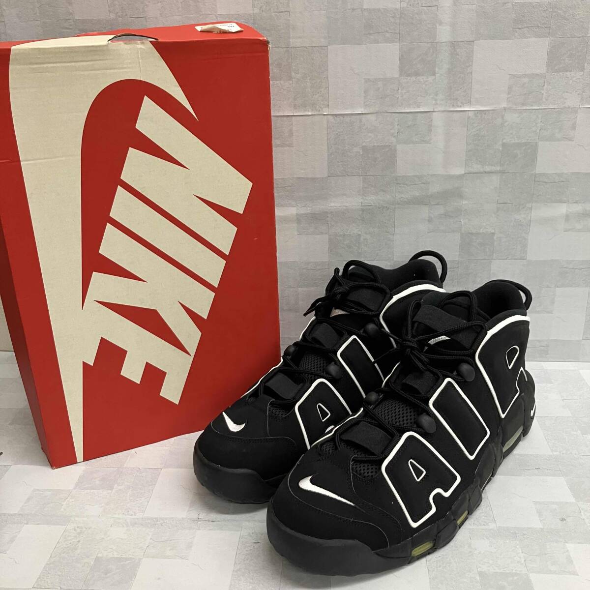 新品 未使用 ナイキエア モアアップテンポ ブラック26cm NIKE AIR MORE UPTEMPO LOW / ナイキ エア モア アップテンポ