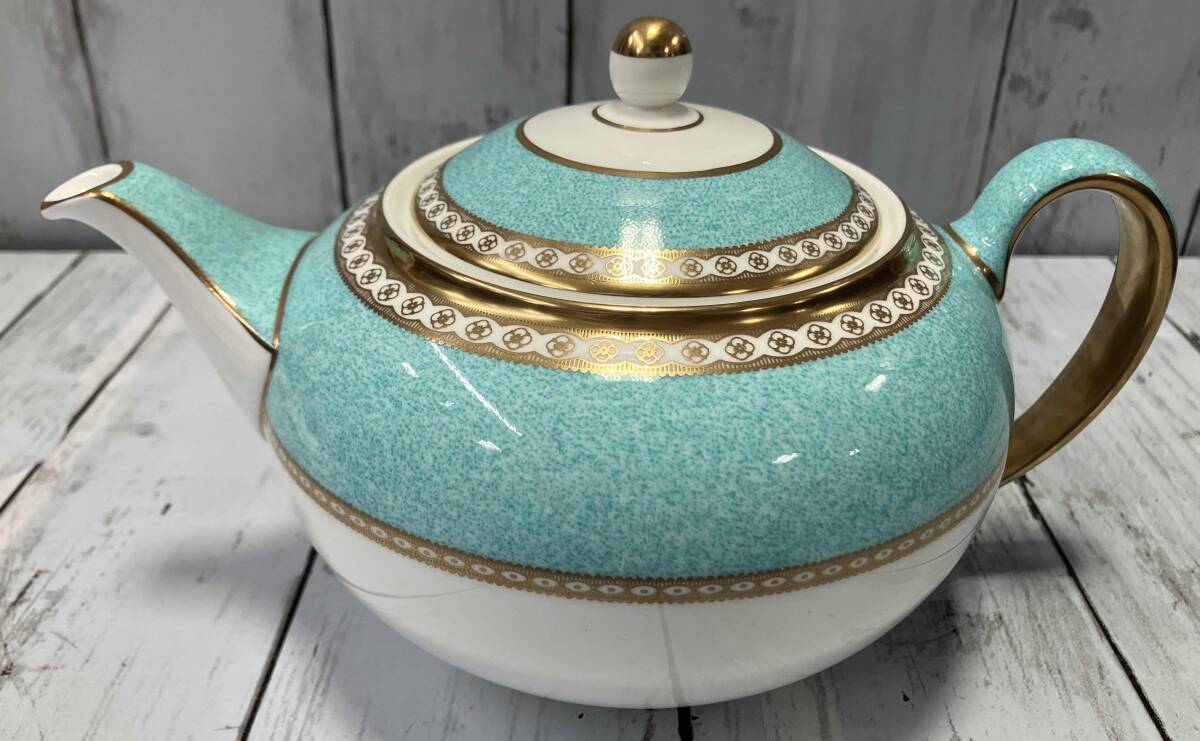 【新品未使用】 ユーランダーパウダーターコイズ ウェッジウッド クリーマー□ユーランダー パウダーターコイズ