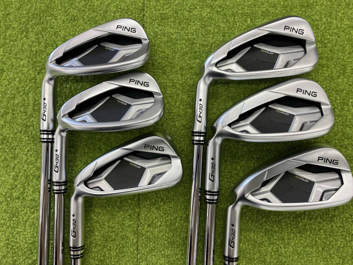 ピン G430 アイアン 6本セット [ALTA J CB BLACK フレックス：S