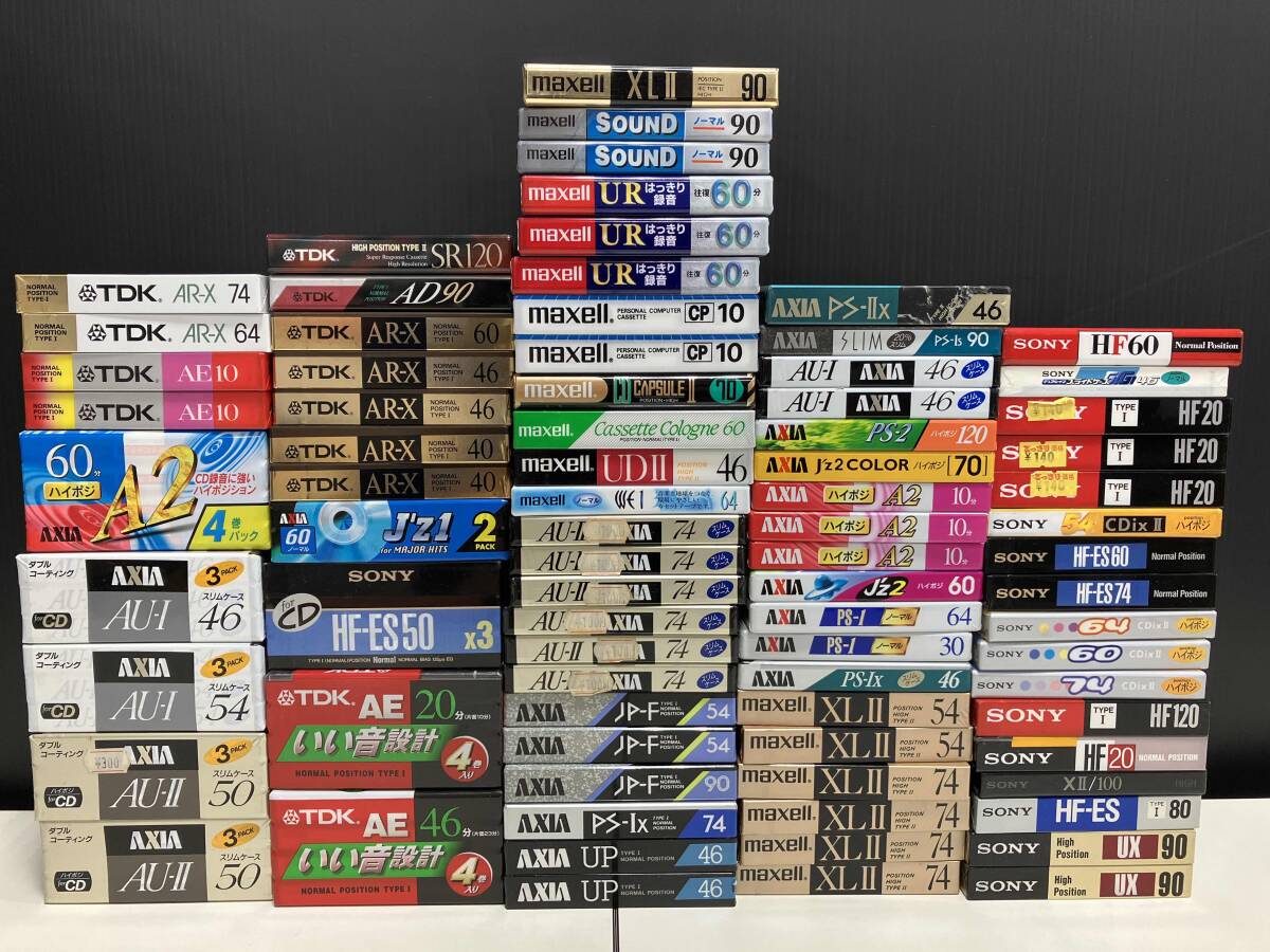 カセットテープ　12本セット　内ハイポジ10本 AXIA J'z 2 ハイポジ 74分 カセットテープ 4本 - メルカリ