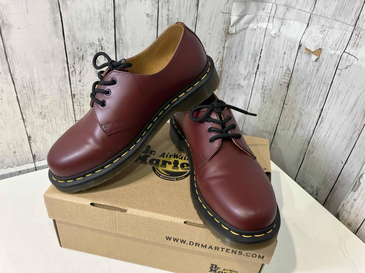 ❤️未使用❤️ ドクターマーチン UK5 ハート 3ホール Dr. Martens/ドクターマーチン 1461 ZIP BEX ホワイトステッチ 3