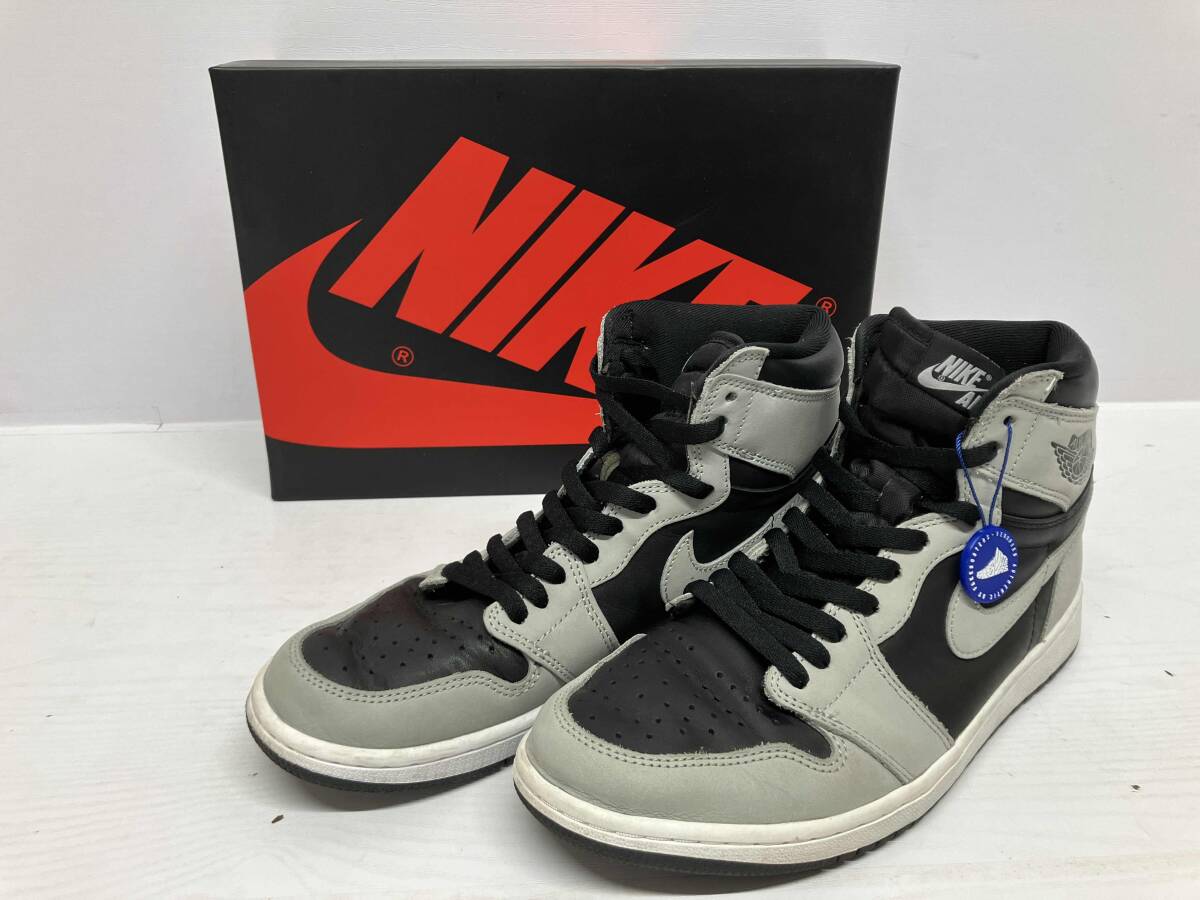 (美品) Air Jordan 1 High Shadow シャドー27cm 送料無料】NIKE AIR JORDAN 1 RETRO HIGH OG 