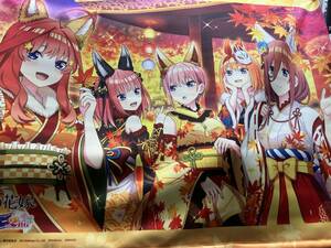 タペストリー 集合B2 タペストリー「PS4/Switch ソフト五等分の花嫁 ごとぱずストーリー2nd限定版」アニメイト購入特典