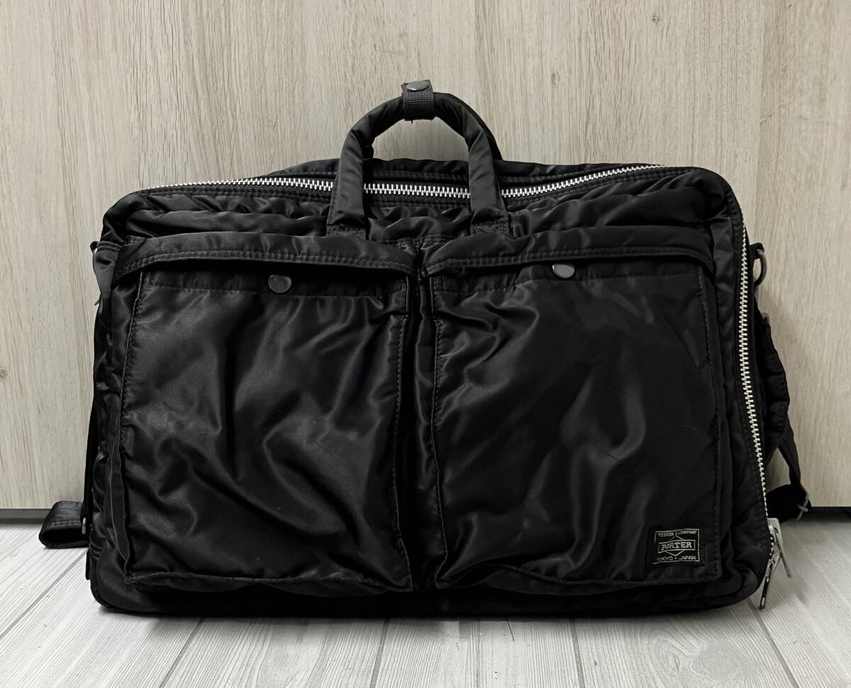 【日本製】　ポータータンカー　3way ブリーフケース　PORTER 黒 TANKER(タンカー) 3WAY BRIEFCASE | 吉田カバンホームページ