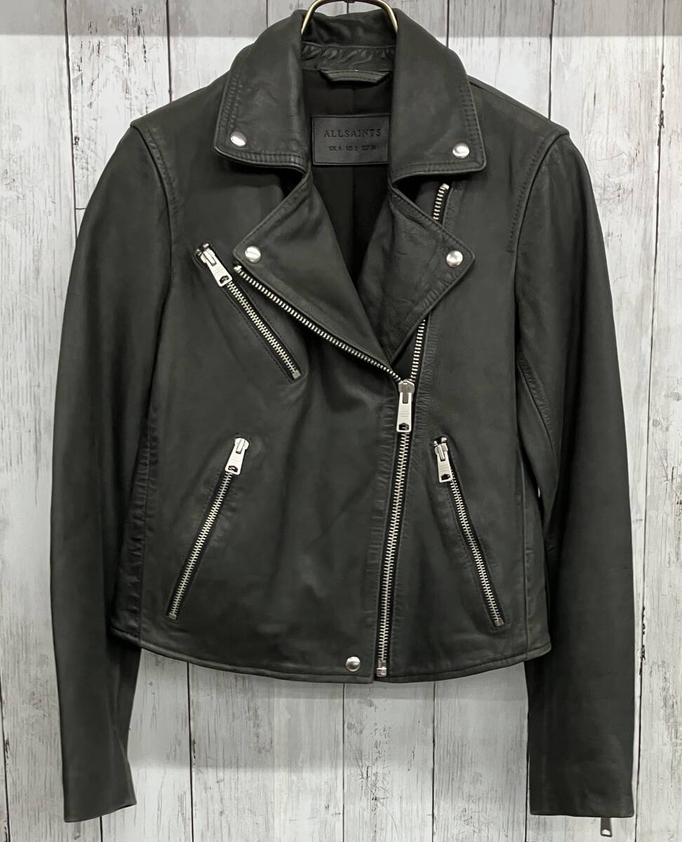 【美品】ALLSAINTS ダブルライダースジャケット　ライダース ブルゾン os-fre-79494_001.jpg