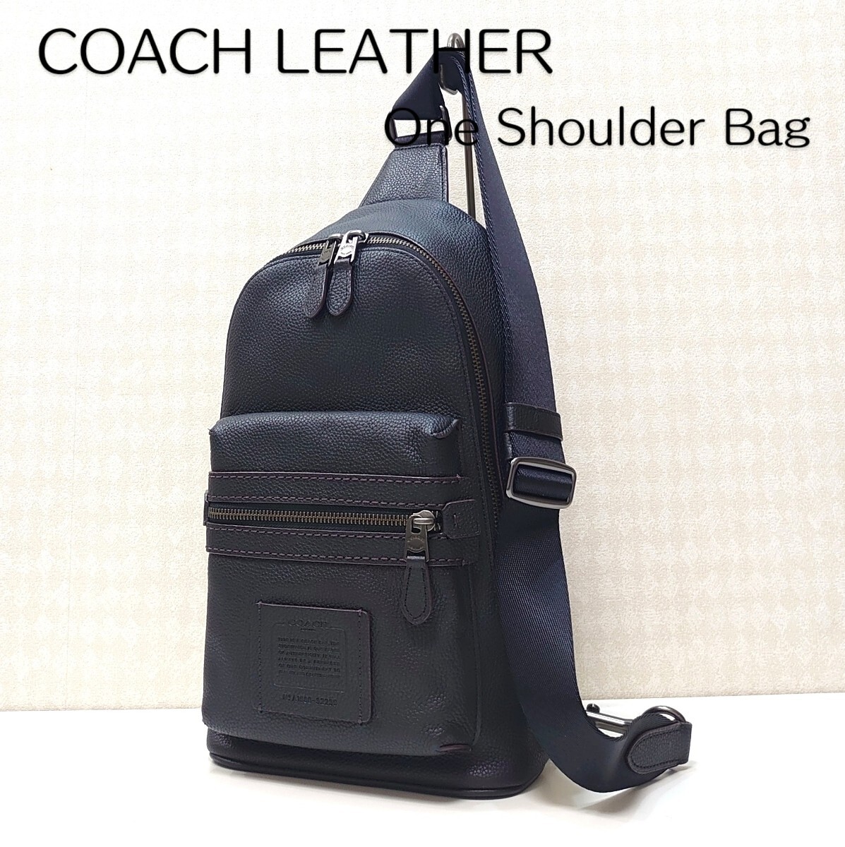 コーチ　極美品　ショルダーバッグ　メンズ　ほぼ未使用 COACH コーチ ショルダーバッグ チャーター CC070 メンズ スリム