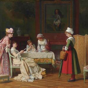 新品 シャルル・ボーニエ「推薦状」の高級印刷画 A4版サイズ 額なし 特価980円(送料込)即決