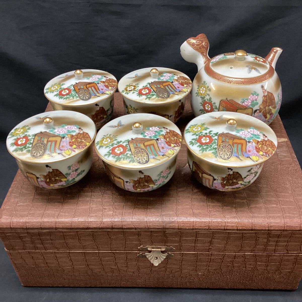 九谷焼 急須　湯呑み 6客 茶器 工芸品 骨董 箱付き 2025年最新】Yahoo!オークション -九谷焼 急須の中古品・新品