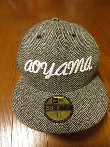 NEW ERA × Mr.GENTLE MAN aoyama TWEED CAP ニューエラ×ミスタージェントルマン ししゅうロゴ入りツイードベースボールキャップ 7 1/2